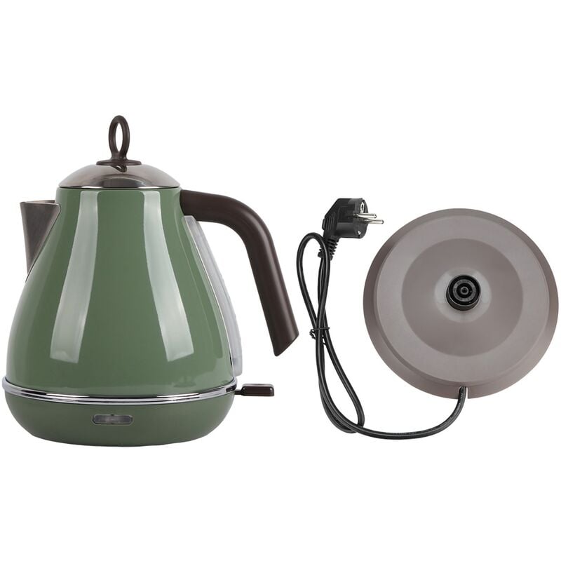 Jeffergarden - Bouilloire électrique en acier inoxydable de 1700ml, Pot bouillant pour le thé et l'eau, Style rétro, prise ue, 220V-240V