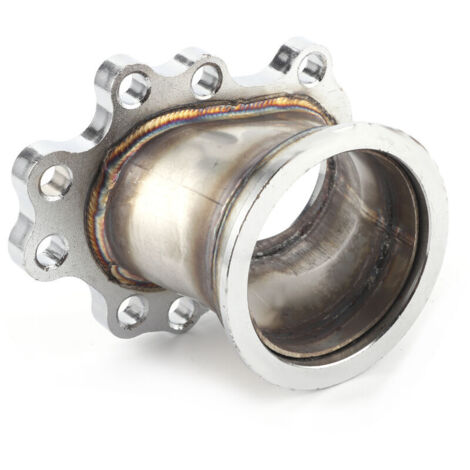 Jeffergarden Bride d'adaptation turbo à 8 boulons pour tuyau de descente à bride en V de 3 pouces, compatible avec Garrett T25, T28, GT25 et GT28.