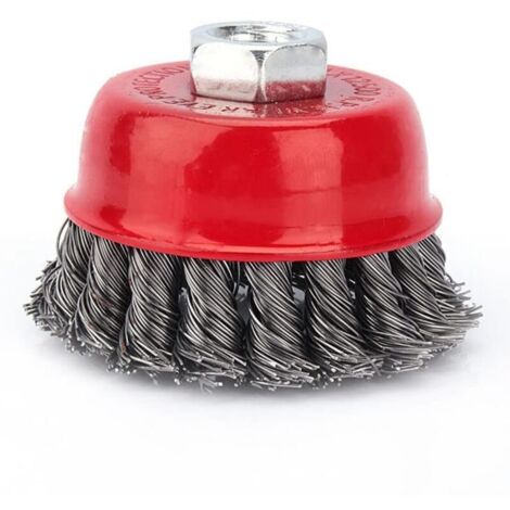 Jeffergarden Bristle Brush, diamètre multifunciton 75 mm Brusque de travail de ponçage pour les tâches de broyage de la peinture