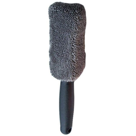 Jeffergarden Brosse de roue en microfibre pour lave-auto portable, adaptée au lavage des accessoires de voiture