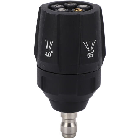 Jeffergarden Buse de nettoyeur haute pression 5 en 1, tête de pulvérisation multi-rotation réglable à 360 degrés, connecteur rapide 1/4 pouce