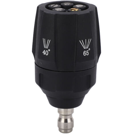 Jeffergarden Buse de nettoyeur haute pression 5 en 1, tête de pulvérisation multi-rotation réglable à 360 degrés, connecteur rapide 1/4 pouce