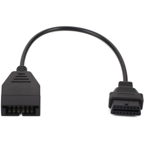 Jeffergarden Câble de Diagnostic, GM OBD1 12 Broches à OBD2 16 Broches câble Adaptateur de connecteur d'outil de Diagnostic