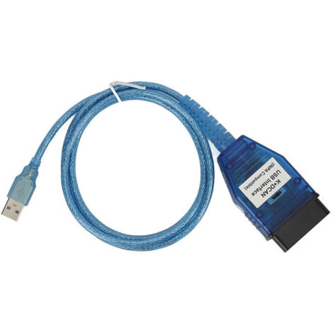 Jeffergarden Câble KD CAN OBD2 FT232RL avec puce et commutateur USB de remplacement pour protocole LINE 8 broches E60 E61 E70 E81