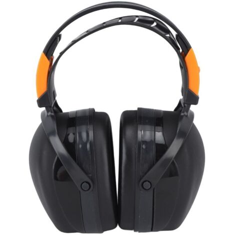 Jeffergarden Cache-oreilles antibruit pliables et légers, protection auditive, sécurité, montés sur la tête, adaptés au jardin, au tir, à la tonte, noirs