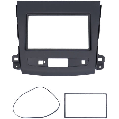 Jeffergarden Cadre de panneau de Navigation Audio DVD Fascia Radio stéréo 2Din adapté pour Mitsubishi Outlander 2008-2012