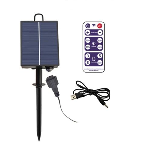 Jeffergarden Caja controladora de luces solares automáticas a prueba de agua, luminancia ajustable, placa de circuito para lámparas solares, salida de presión plana de 3 V