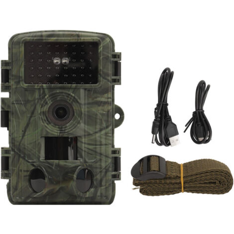 Jeffergarden Caméra de chasse 4K 60MP avec vision nocturne, activation par mouvement, étanche IP66, pour la surveillance de la faune sauvage en extérieur