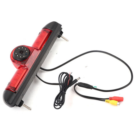 Jeffergarden Caméra de recul grand angle 170° avec feu stop LED étanche IP68, compatible Fiat Ducato
