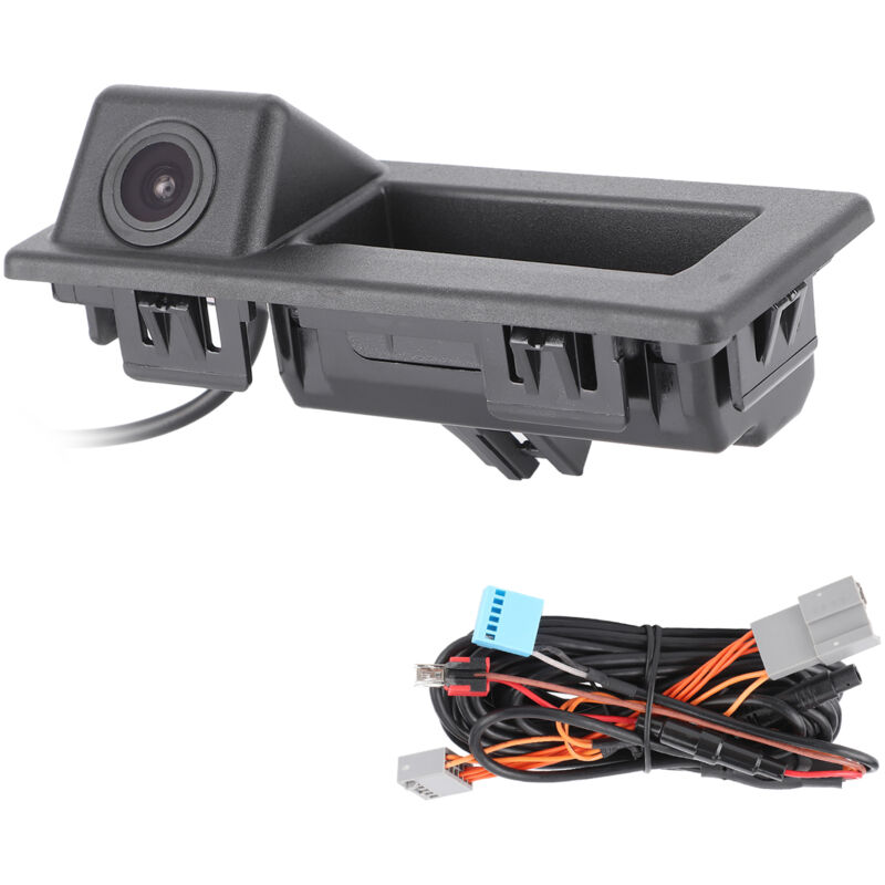 Jeffergarden Caméra de recul poignée de coffre de voiture trajectoire dynamique originale adaptée pour A4/A3/A4L/Q3/S3/Q4