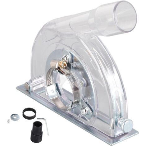 Jeffergarden ‌Cappa Aspirazione Polvere per Smerigliatrice Angolare, Copertura Taglio Pietra e Materiali per Dischi da 100/125/150mm e 115/125mm‌