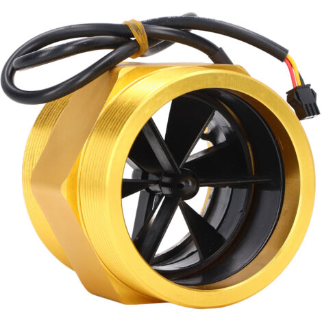 Jeffergarden Capteur de débit d'eau 3 pouces, débitmètre à Turbine, interrupteur à Induction pour l'irrigation et le chauffage, sortie NPN