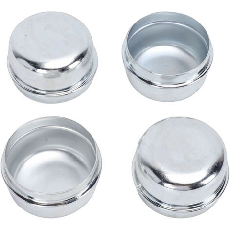 Jeffergarden Capuchons anti-poussière pour essieu de remorque, 1.98 pouces, couvercles de graisse pour roulement en acier, pour bateau et véhicule de Camping de 2000 à 3500 lb, 4 pièces