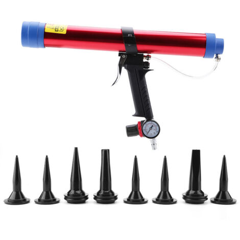 Jeffergarden Cartouche d'air pour pistolet à colle et mastic pour verre, 300 à 600 ml