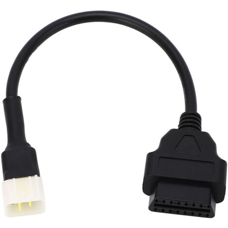 Jeffergarden Cble de Diagnostic OBD2 6 broches à 16 broches, lecteur de Code OBD, adaptateur de Scanner, cble de connexion de remplacement pour BENELLI TNT 135 25 300 pour DELPHI