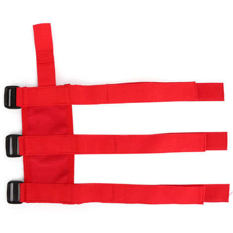 Jeffergarden Ceinture de support de fixation d'extincteur de voiture, sangle réglable adaptée pour Jeep Wrangler/GladiatorRed