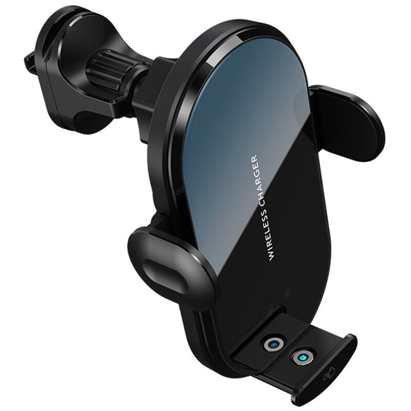Jeffergarden - Chargeur de voiture sans fil 15W, charge rapide, support universel de téléphone pour voiture, pour tableau de bord, grille d'aération