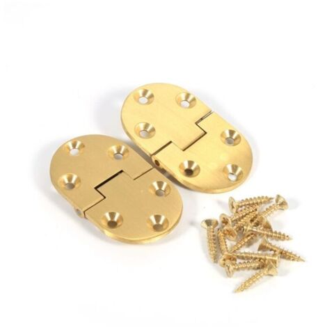 Jeffergarden Charnières en laiton, petites charnières de porte pour meubles de cuisine et tables pliantes