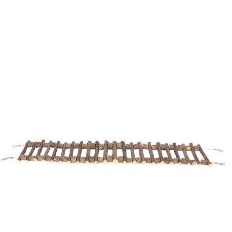Jeffergarden chelle d'escalade pour animaux de compagnie, meulage des dents, pont d'échelle en bois Flexible et Durable pour perroquet Chinchilla 70cm / 27,6 pouces