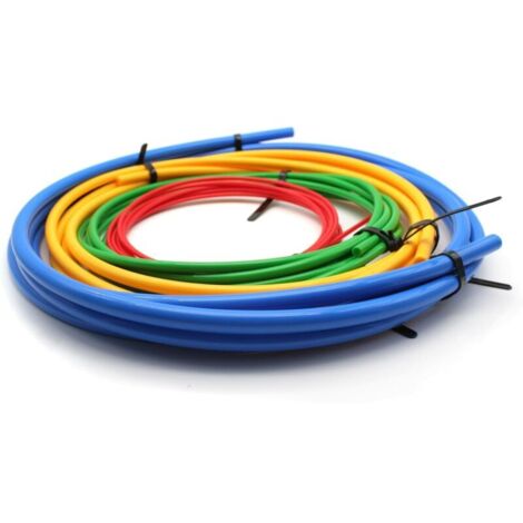 Jeffergarden Cintreuse de tuyaux en cuivre intégrée, 1.2m de longueur, 1/4 pouces, 3/8 pouces, 1/2 pouces, 5/8 pouces, bande de pliage de tubes de climatisation pour CVC, 4 pièces