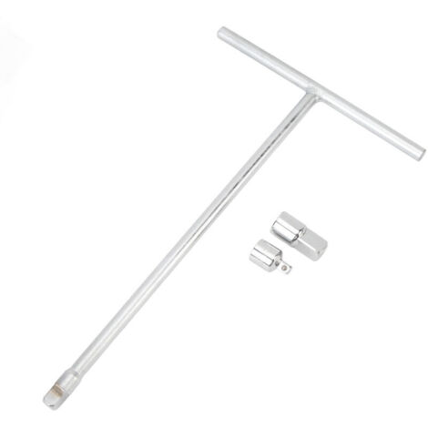 Jeffergarden Clé à douille en T à entraînement 3/8 po avec adaptateurs 1/4 po et 1/2 po, support ergonomique en acier au chrome-vanadium