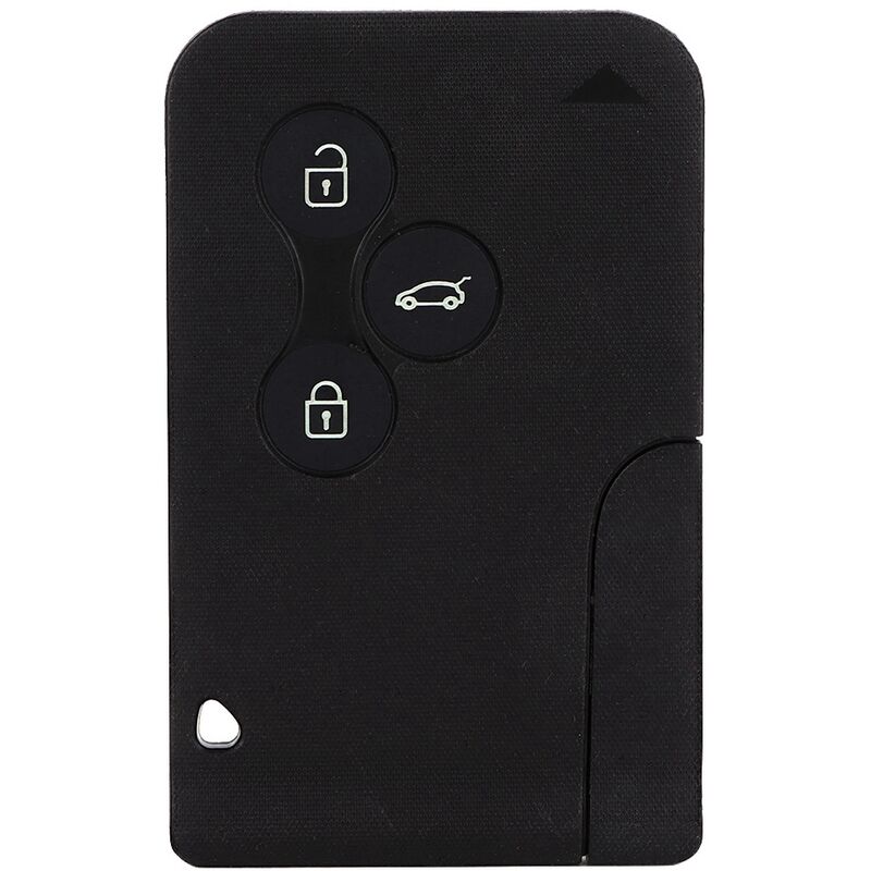 Jeffergarden - Clé télécommande Semi intelligente à 3 boutons 433MHZ puce ID46 PCF7947 adaptée à Renault Megane