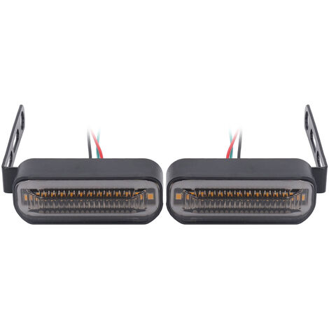 Jeffergarden Clignotants séquentiels LED pour motos, voyant lumineux universel pour Scooters, motos électriques 12V