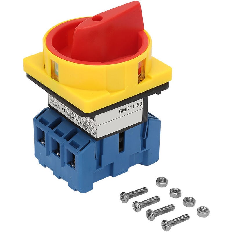 Jeffergarden - Commutateur de disjoncteur de charge 40A/63A Commutateur d'alimentation à came rotative à 3 ples et à 2 positions (63A)