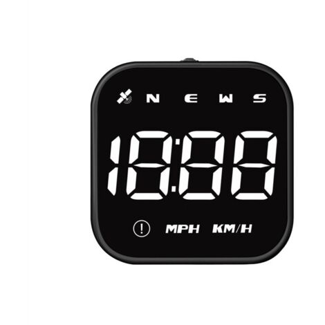Jeffergarden Compteur de vitesse GPS Affichage tête haute Direction de conduite Heure Alarme de survitesse Fatigue