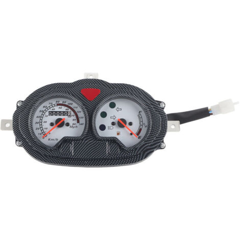Jeffergarden ‌Compteur de vitesse style vintage‌ – Tableau de bord plastique universel pour moto/scooter. ‌Style rétro‌.