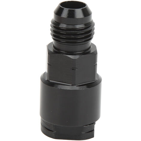 Jeffergarden Conduite de Carburant, Adaptateur EFI à Déconnexion Rapide en Alliage D'aluminium Noir Anodisé étanche et Raccord de Conduite de Carburant à Pression Mâle(AN6-3/8")