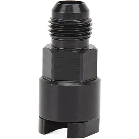 Jeffergarden Conduite de Carburant, Adaptateur EFI à Déconnexion Rapide en Alliage D'aluminium Noir Anodisé étanche et Raccord de Conduite de Carburant à Pression Mâle(AN6-5/16")