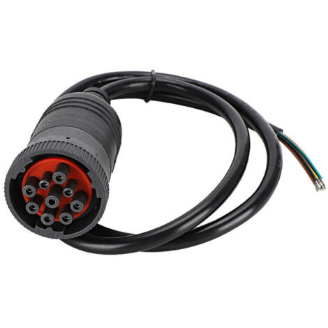 Jeffergarden Connecteur adaptateur de câble de diagnostic J1939 à 9 broches pour accessoires de camion Cummins GM