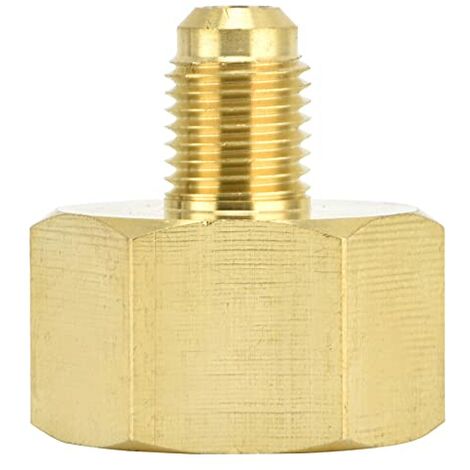 Jeffergarden Connecteur de convertisseur d'adaptateur de réfrigérant de climatisation W21 à 1/4SAE pour R32 R134A