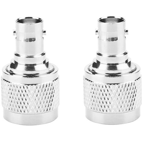 Jeffergarden Connecteur RF Type N mle vers BNC femelle, adaptateur Coaxial, convertisseur de Test, 2 pièces