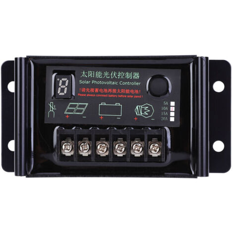 Jeffergarden Contrôleur de générateur stabilisateur de panneau solaire étanche 10 A 9,6 V 11,1 V 12,8 V 14,8 V 22,2 V