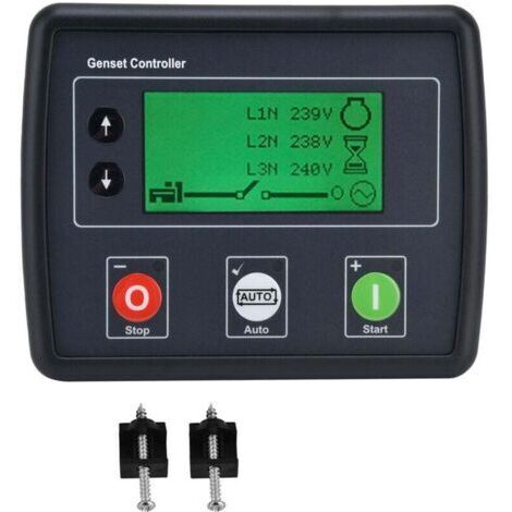 Jeffergarden Contrôleur de groupe électrogène, démarrage automatique, Module de contrôle de détection de groupe électrogène triphasé DSE4510