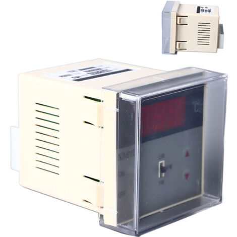 Jeffergarden Contrôleur de température numérique, contrôle précis, alarme de limite supérieure et inférieure, Thermostat Intelligent 220vac