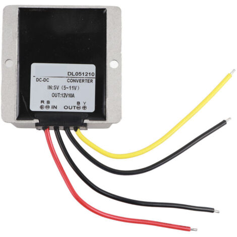 Jeffergarden Convertisseur élévateur DC-DC 5V à 12V 10A 120W Module d'alimentation Boost