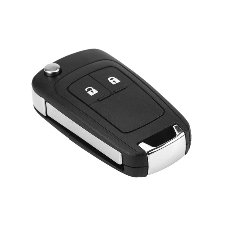 Jeffergarden Coque de clé télécommande pliable à 2 boutons étui pour clé de voiture Vauxhall Opel Astra Insignia
