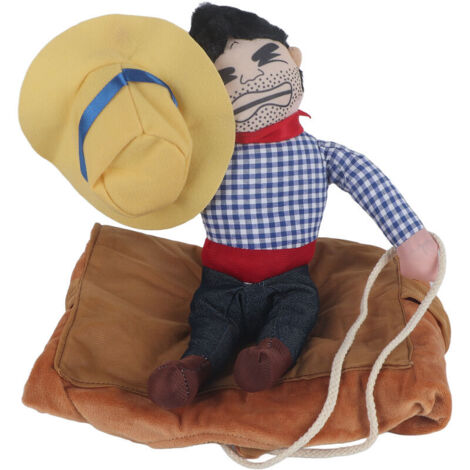 Jeffergarden Costume de Cowboy pour chien de compagnie vêtements d'équitation de chevalier amusants vêtements de Cosplay (XL)