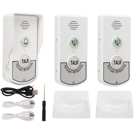 Jeffergarden Councilles interphones sans fil Excellente puce 1000m Distance Intelligent Vocation blanche pour les maisons