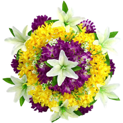 Jeffergarden Couronne de Fleurs de Cimetière en Plein Air, Porte-Guirlande pour Décorations de Fleurs de Pierre Tombale de Pierre Tombale (V)
