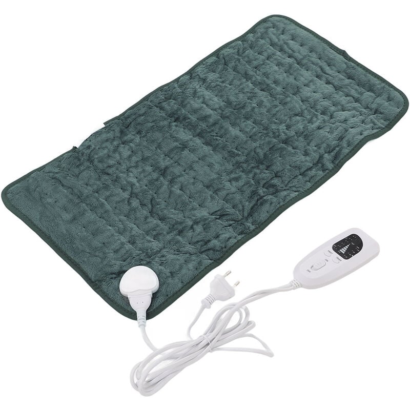 Jeffergarden - Coussin chauffant électrique arrière 6 niveaux de chauffage rapide 60 x 30 cm Coussin chauffant en peluche douce pour la maison, le