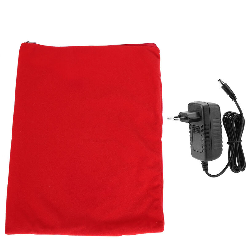 Coussin chauffant pour animaux de compagnie, tapis chauffant électrique, pour chiens et chats, cordon résistant à la mastication, rouge, eu