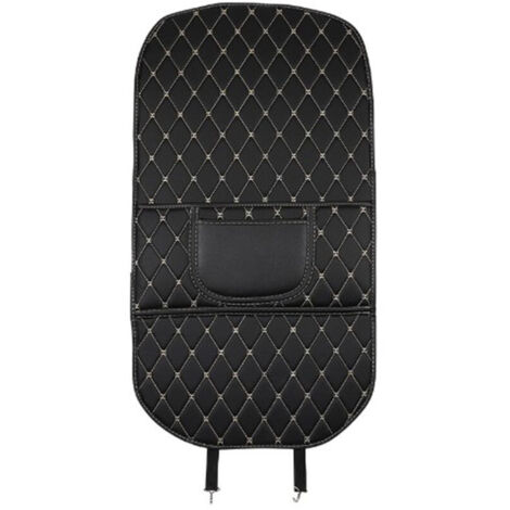 Jeffergarden Coussin de protection arrière de siège de voiture Coussin de protection arrière en cuir PU Coussin de protection facile à nettoyer résistant à l'usure plus grand