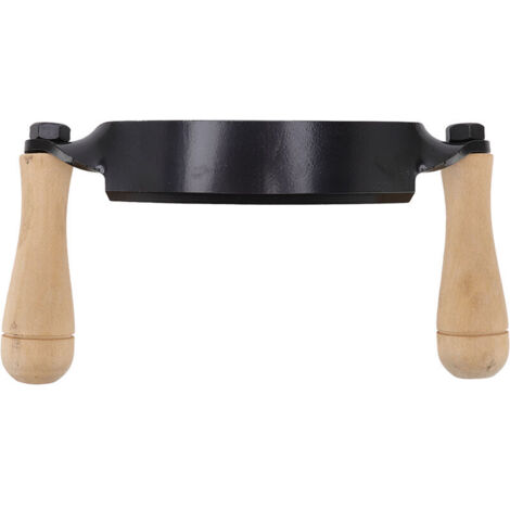 Jeffergarden Couteau à dessiner manche en bois HRC 30 acier au tungstène Durable incurvé haute netteté couteau à raser pour bches meubles en bois 8in