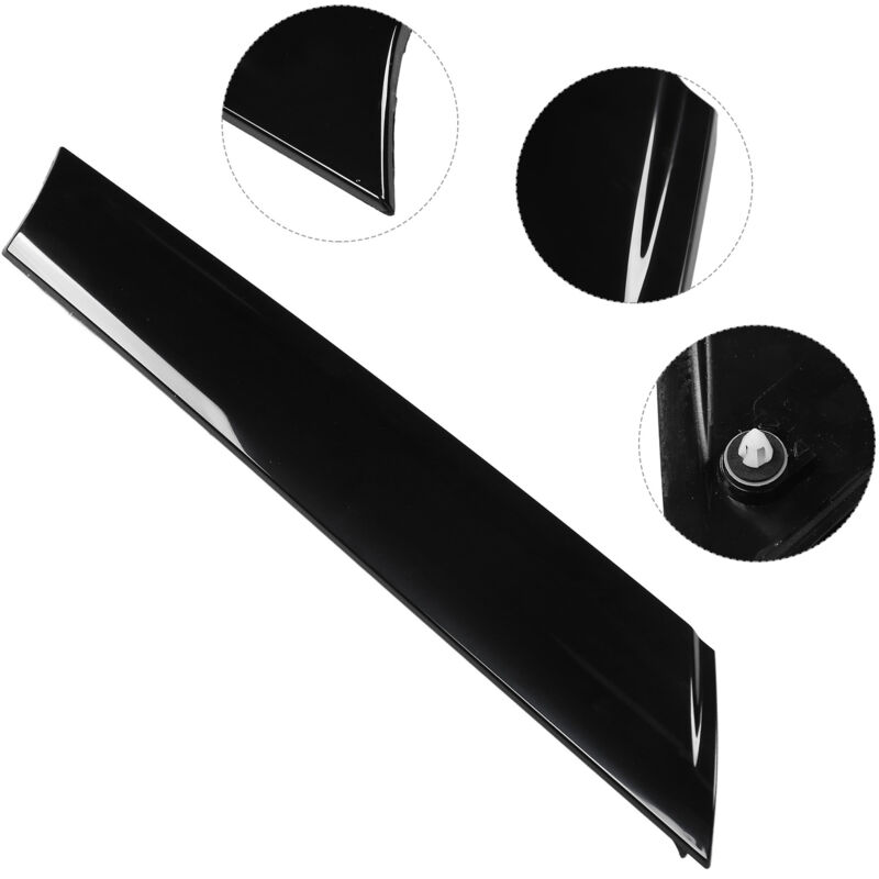 Jeffergarden - Couvercle de pilier de pare-brise gauche de voiture, garniture de moulage noire 51137272583 pour Cooper R55 R56 R57