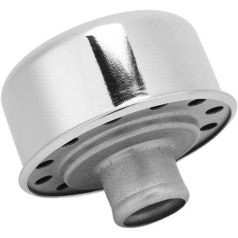 Jeffergarden Couvercle de Valve de reniflard rond enfichable, remplacement pour SBC BBC SBF 327 350 302 454 502, galvanoplastie argent