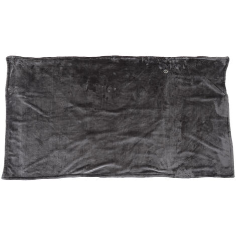 Jeffergarden Couverture chauffante électrique 5V alimentée par USB 3 niveaux de chauffage rapide réglable 150x85cm couverture chauffante pour bureau gris